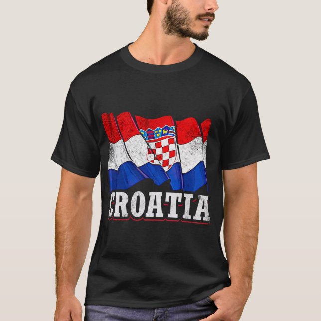 T-shirt Croatie Drapeau croate (Devant)