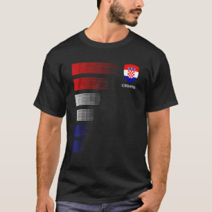 T-shirt Croatie Drapeau Emblème Patriotique Croate Pr