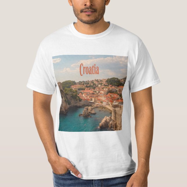 T-shirt Croatie Europe du Sud-Est Zagreb (Devant)