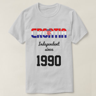 T-shirt Croatie Fête de l'indépendance du drapeau