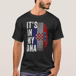 T-shirt Croatie Fierté C'est dans mon ADN mignon croate Do