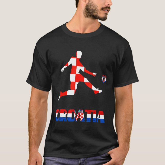 T-shirt Croatie Hrvatska joueur croate de football P croat (Devant)