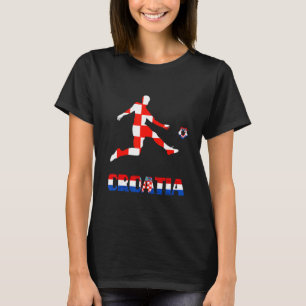 T-shirt Croatie Hrvatska joueur croate de football P croat