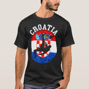 T-shirt Croatie Hrvatska Soccer Team Drapeau croate Croati