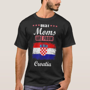 T-shirt Croatie Mama Meilleures mamans De Croatie