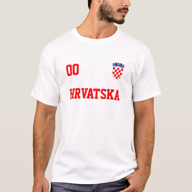 T-shirt Croatie Nom&Numéro Football Football Jersey (Devant)