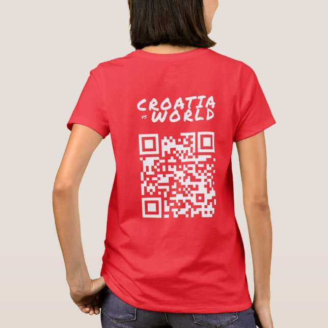 T-shirt CROATIEvs MONDE Rouge (Dos)