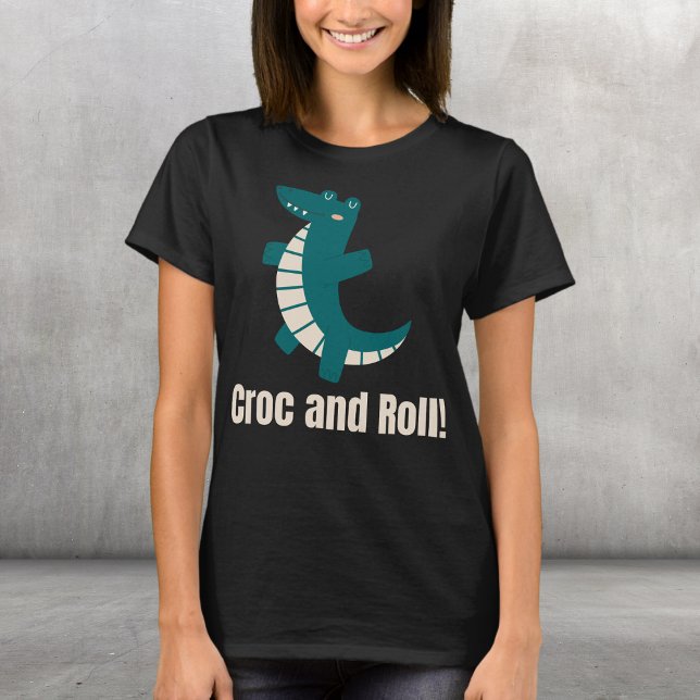 T-shirt Croc and Roll ! (Créateur téléchargé)