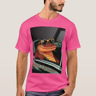 T-shirt Croc in Car Wild Driver girl
