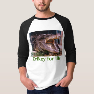 T-shirt croc, mince alors pendant la vie