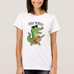 T-shirt Croc N Roll Funny Crocodile Pun