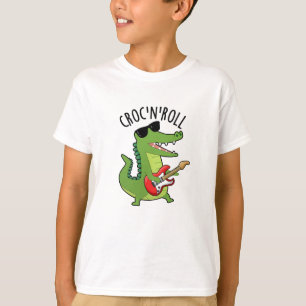 T-shirt Croc N Roll Funny Crocodile Pun