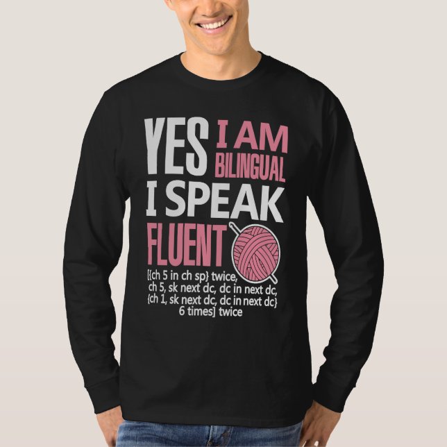 T-shirt Croche Bilingual Crocheting Needlecraft  Sewing (Devant)