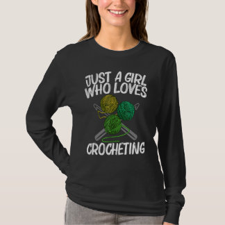 T-shirt Crochet Art Pour Filles Maman Crochet Artisanat