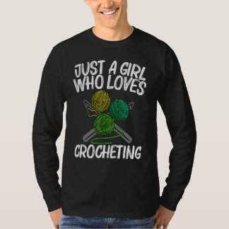T-shirt Crochet Art Pour Filles Maman Crochet Artisanat