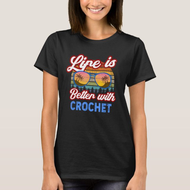 T-shirt Crochet Avec Crochet Dit : (Devant)