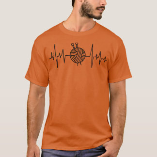 T-shirt Crochet Crochet crochet laine battement de coeur