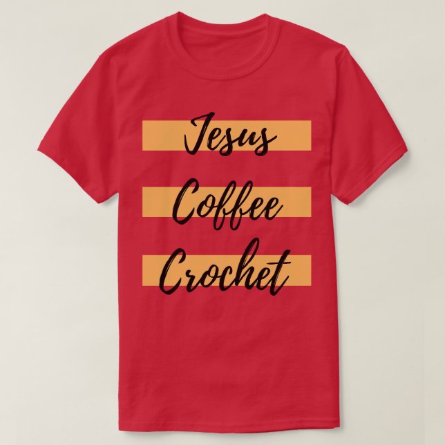 T-shirt Crochet de café Jésus (Design devant)