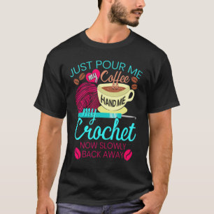 T-shirt Crochet Hooks Café Crochet Tricot en fils de croch