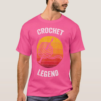 T-shirt Crochet Legend  Vintage Knitting Crocheting