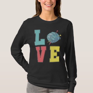 T-shirt Crochet Love Hobby Crafting Fil Knitter