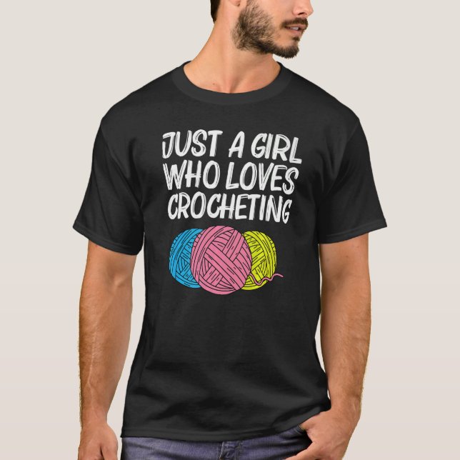 T-shirt Crochet Tricot Patchwork Couture Filles Femmes (Devant)