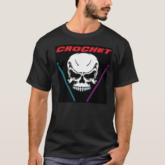 T-SHIRT CROCHETS ET OS DE CROCHET (Devant)