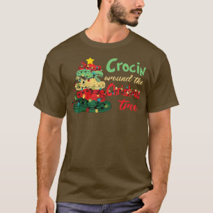 T-shirt Crockin autour de l'arbre de Noël Pajama Family Ma