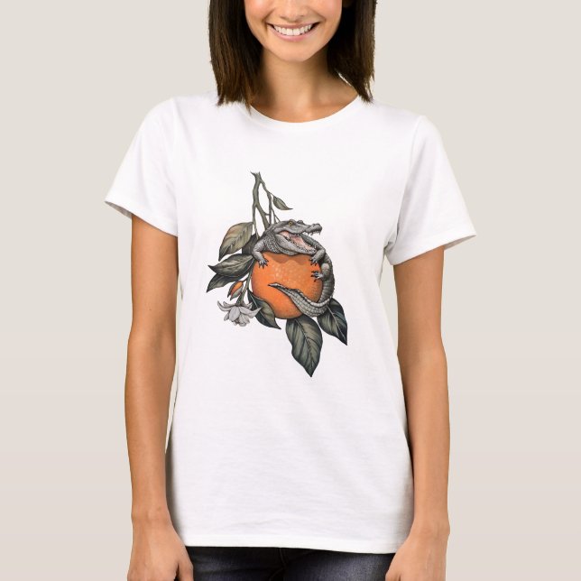 T-shirt Croco Orange (Devant)
