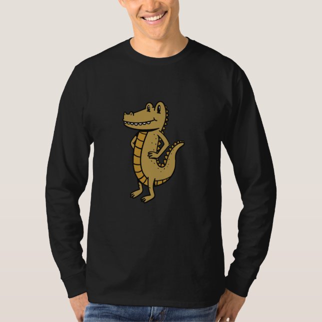 T-shirt crocodile alligator reptile animals  1 (Devant)