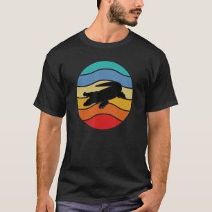 T-shirt Crocodile Alligator Retro Sunset Lover mignonne Re