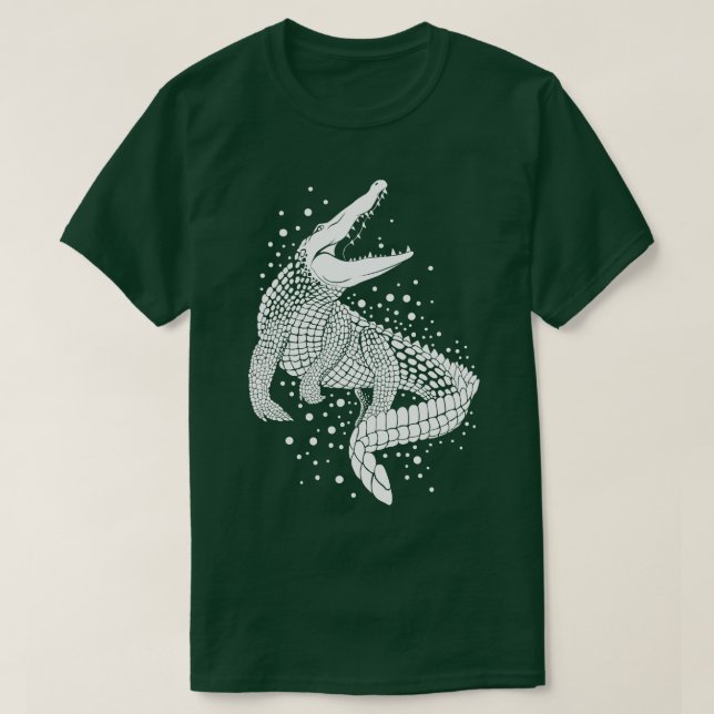 T-shirt Crocodile blanc (Design devant)
