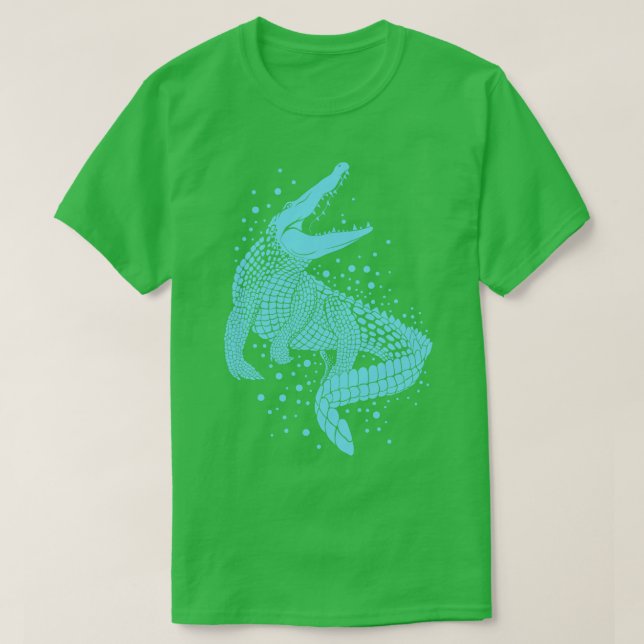T-shirt Crocodile bleu (Design devant)