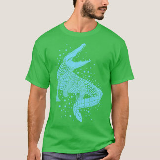 T-shirt Crocodile bleu