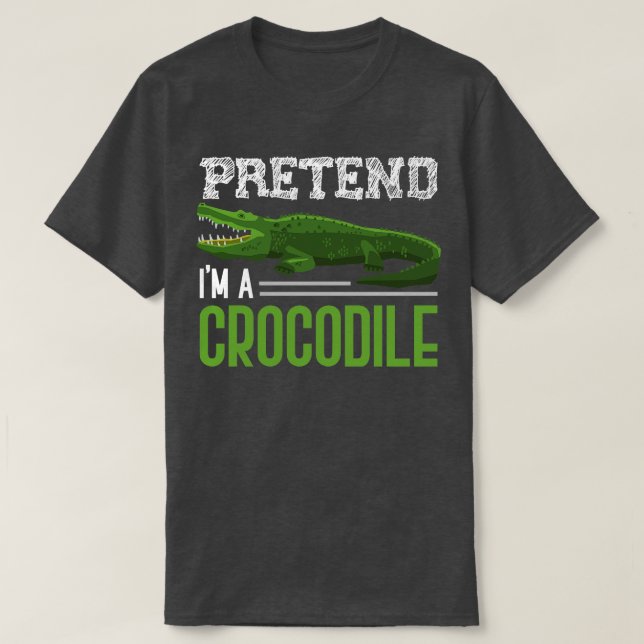 T-shirt Crocodile cadeau de l'amant reptile drôle (Design devant)