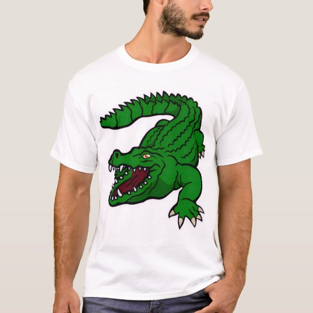 T-shirt crocodile cartoon  (Devant)