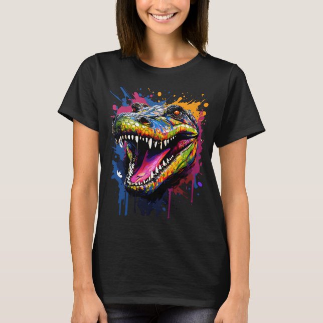 T-shirt Crocodile coloré (Devant)