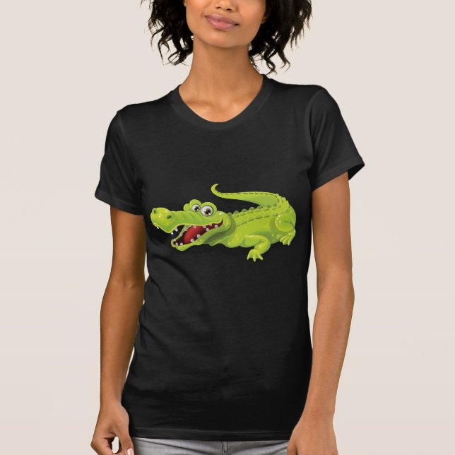 T-shirt Crocodile de bande dessinée (Devant)