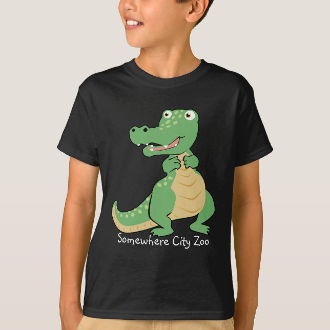 T-shirt crocodile de dessin (Devant)