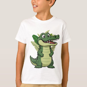T-shirt Crocodile de dessin animé mignon