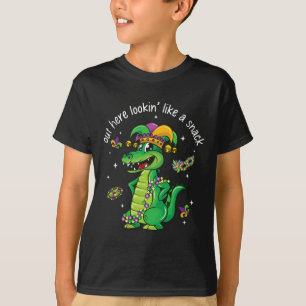 T-shirt Crocodile de Mardi Gras par ici qui a l'air d'un s