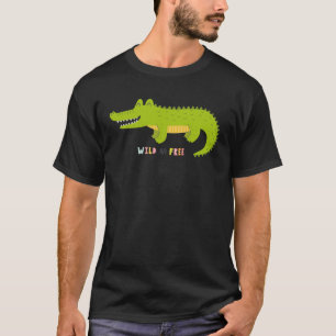 T-shirt Crocodile de surf Amateur d'animaux drôles Enfants