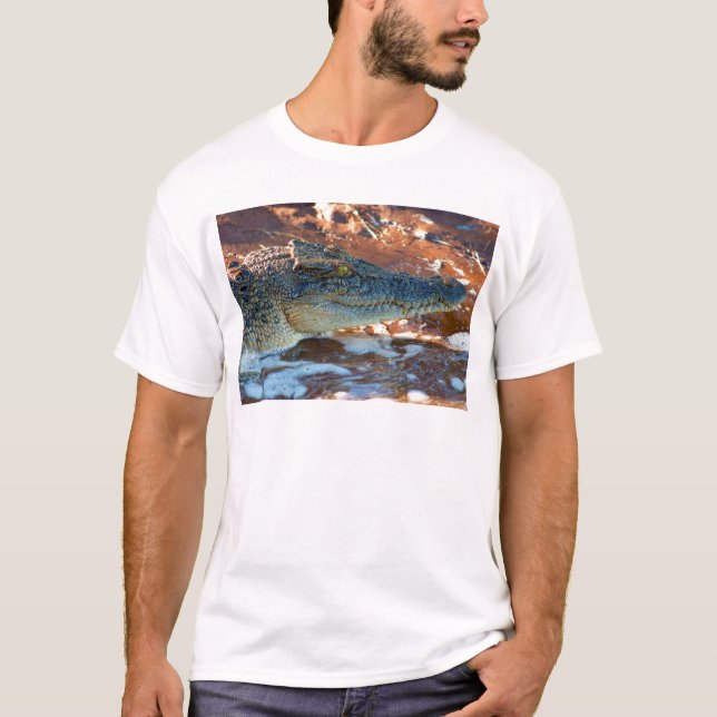 T-shirt Crocodile d'eau de mer (Devant)
