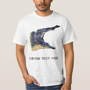 T-shirt Crocodile - Dessin animal - Ajouter votre texte / 