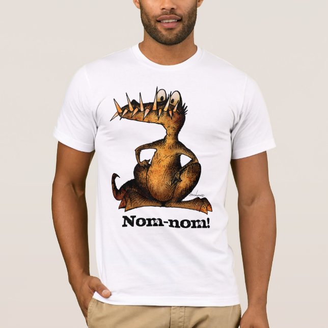T-shirt Crocodile drôle de monstre de Nom-nom (Devant)