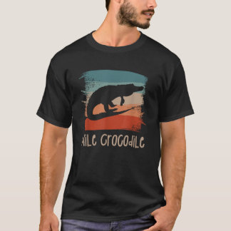 T-shirt Crocodile du Nil Vintage rétro