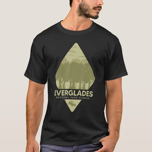 T-shirt Crocodile du Parc national tropical des Everglades (Devant)