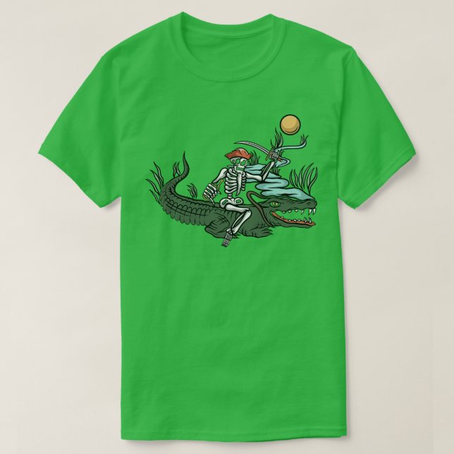 T-shirt Crocodile et pirate (Design devant)