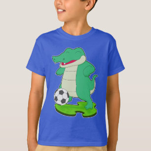T-shirt Crocodile joueur de football Soccer