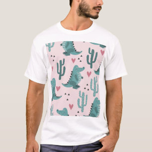 T-shirt Crocodile mignon, motif alligator vintage.